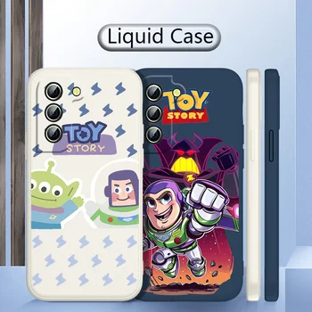 Bonito Toy Story Para Samsung 22 21 20 10 Ultra Plus Fe Nota Lite 5G Líquido Corda Anti-gota Caso de Telefone