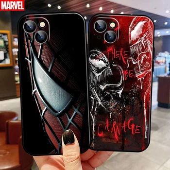Venom de homem-Aranha Deadpool Para Apple iPhone 13 12 11 Pro 12 13 Mini X XR XS Max SE 6 6 7 8 Plus Telefone de TPU TPU Carcasa Coque